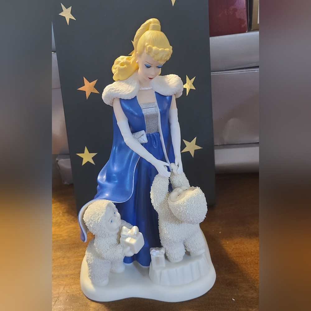Department 56 Snowbabies Guest Collection W BARBIE Porcelain Figure Original Box